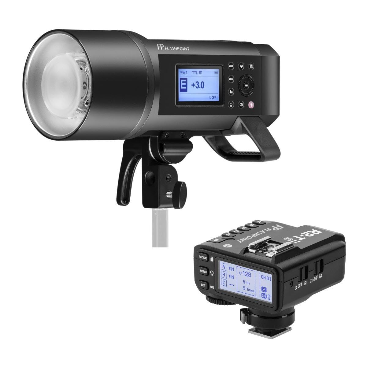 Flashpoint XPLOR 600PRO TTL Battery-Powered Monolight with Built-in R2 2.4GHz Radio Remote System (Bowens Mount) - Godox AD600 Pro + Mark II ETTL .4 GHz Wireless Flash Trigger for Sony (X2)