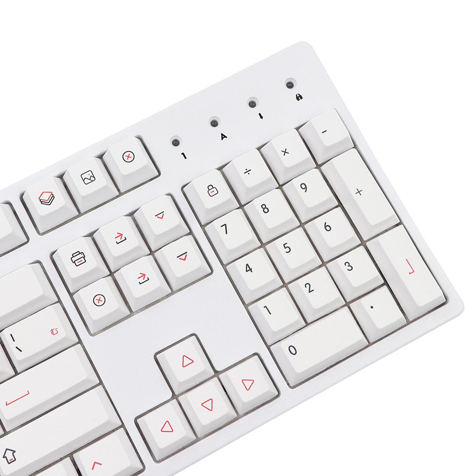 72 Pièces Testeur de Switch Mécanique Clavier Plateau de Touches Cherry Support Acrylique Transparent Capuchons Blancs Applicable pour Décoration S,