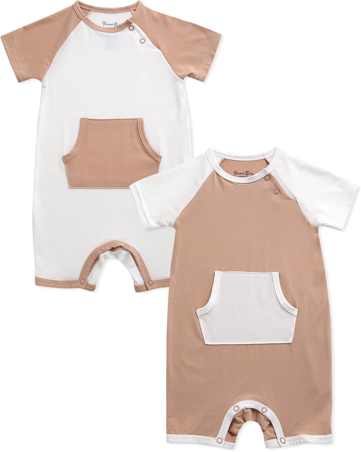 VAENAIT BABY Newborn Infant Baby Boys and Girls Rayon from Bamboo Romper One-Piece Jumpsuits
