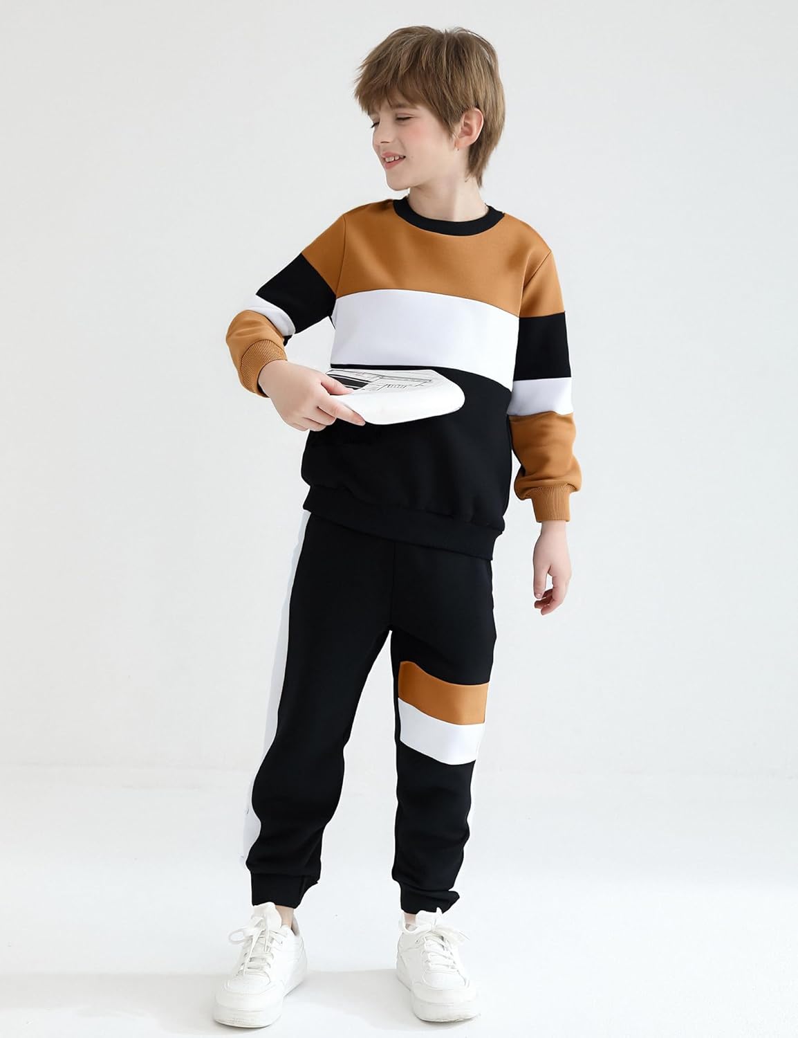 mkodopy Boys Clothes Hoodie Sweatsuits Tops and Pants Boys Fall Winter Outfits Boy Clothing Set - Image 6