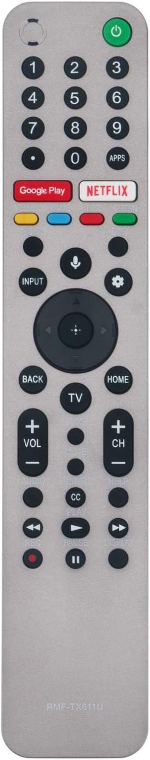 RMF-TX611U Voice Remote Replacement for Sony XBR85X90CH XBR-85X90CH XBR85X950G XBR-85X950G KD85XH9505 KD-85XH9505 KD85ZH8 KD-85ZH8 XBR75Z8H KD49XH9505 KD-49XH9505 KD55A58 KD-55A58 KD-55A8 KD43XH9196