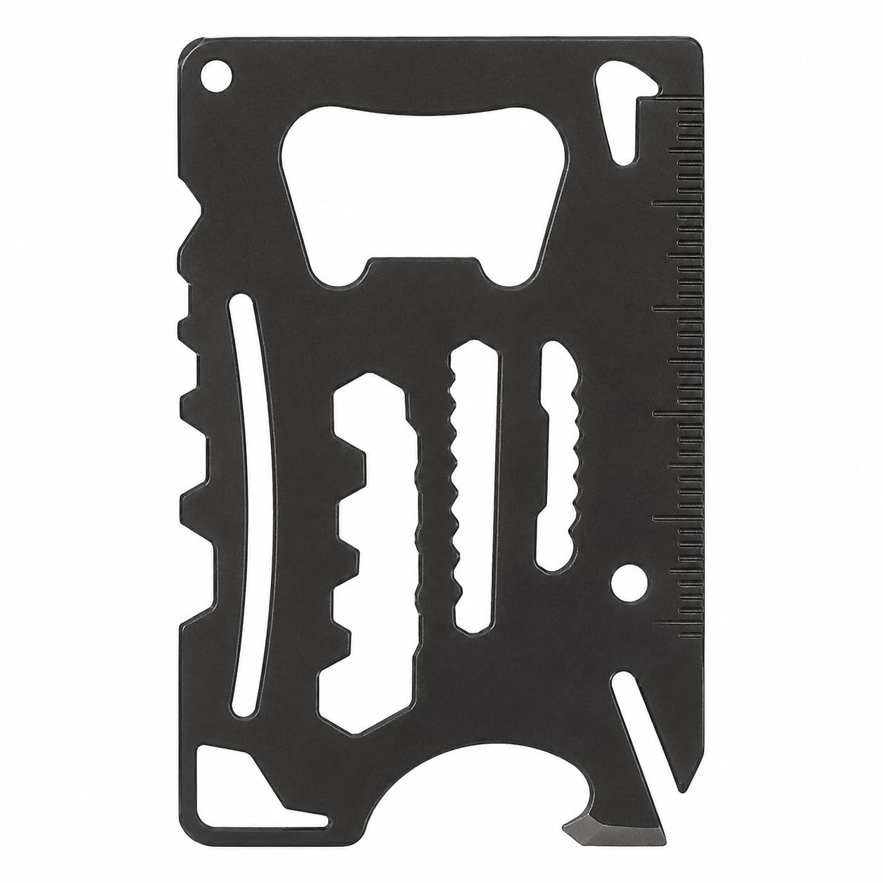 18-in-1 Wallet Multi Tool Card, Credit Card Size Survival Tool, Stainless Steel Pocket EDC Multi-Function Card with Bottle Opener, Can Opener, Screwdriver, Hex Wrench-image-31
