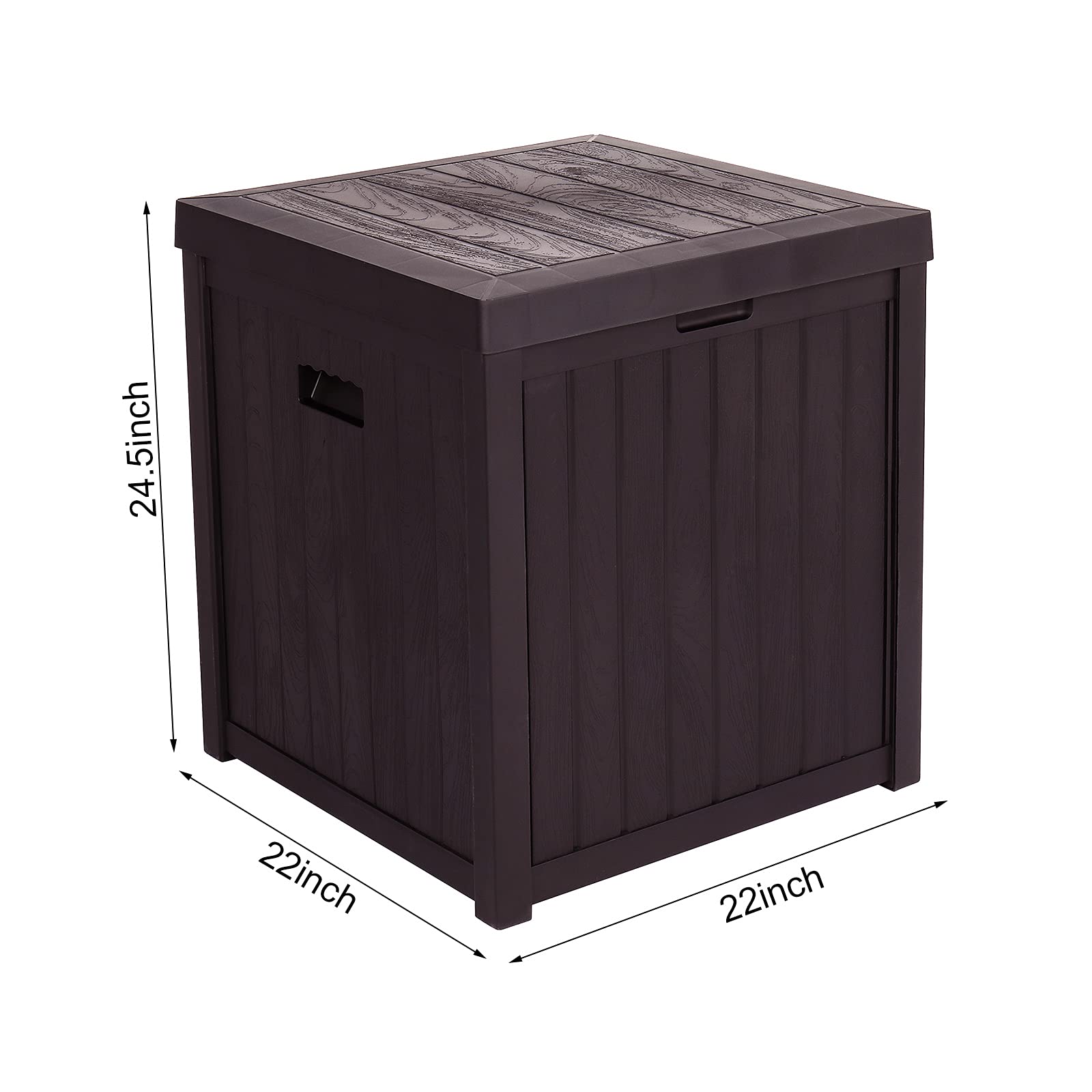 Deck Box Outdoor Homall 100 Gallon Large Resin Deck Box Waterproof