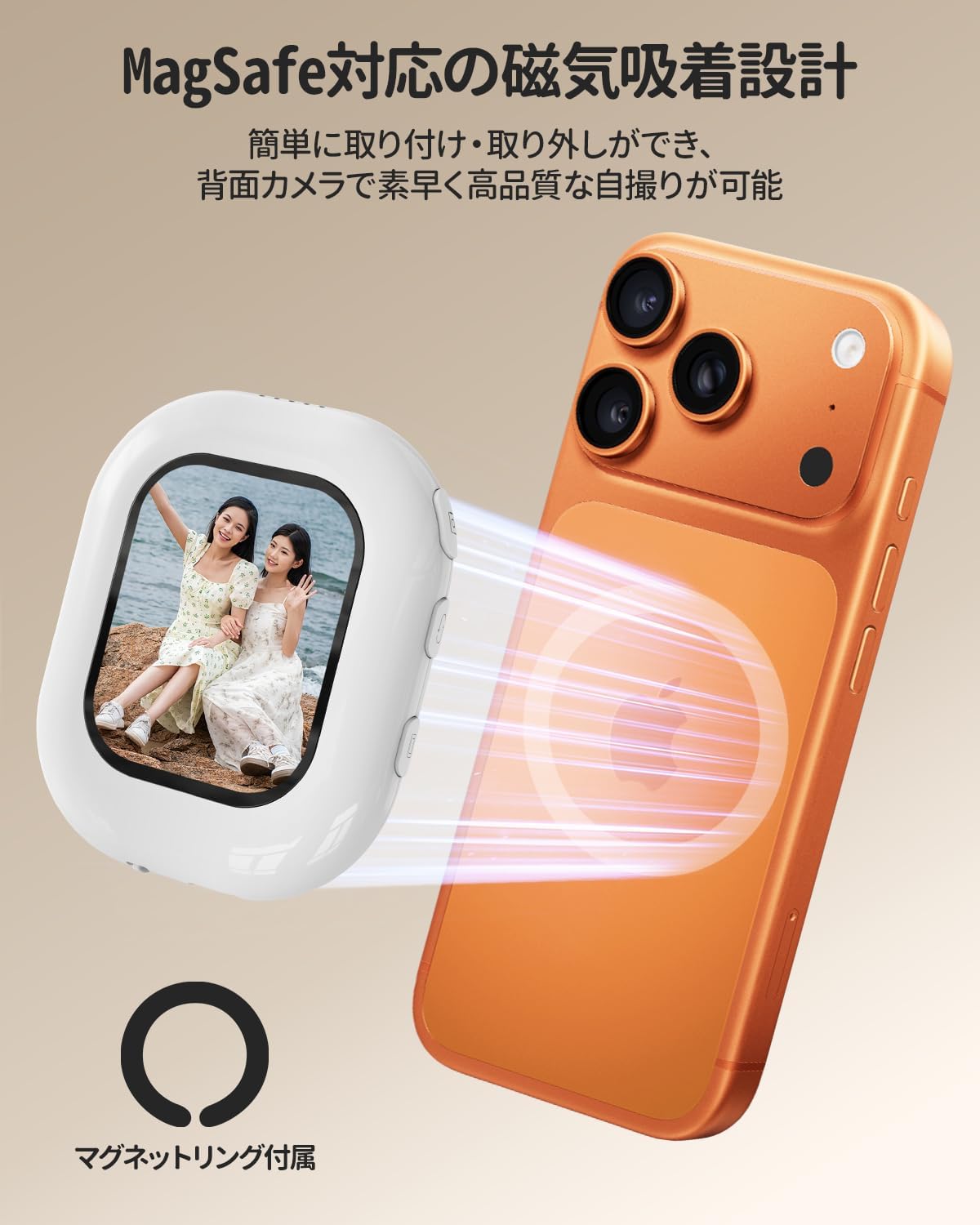 Amazon.co.jp: FINETOl スマホ用自撮りモニター 外カメラ自撮り