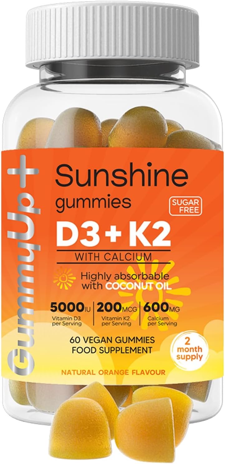 Vitamin d Gummies with K2 and Calcium, High Strength Sugar Free