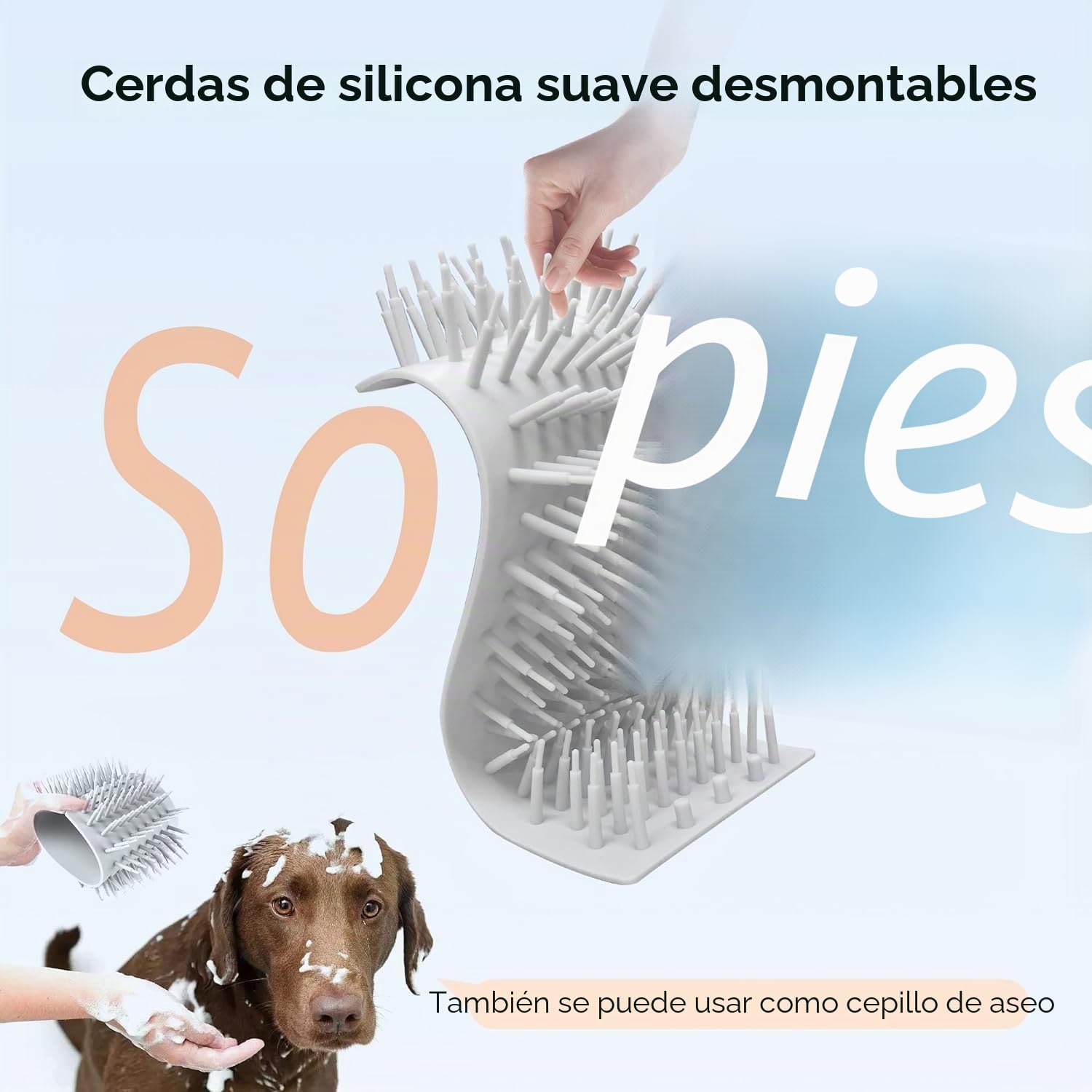 DOGNESS Limpiador automático para patas de perros, eléctrico, recargable a través de USB, a 360°, para la limpieza de las patas del perro