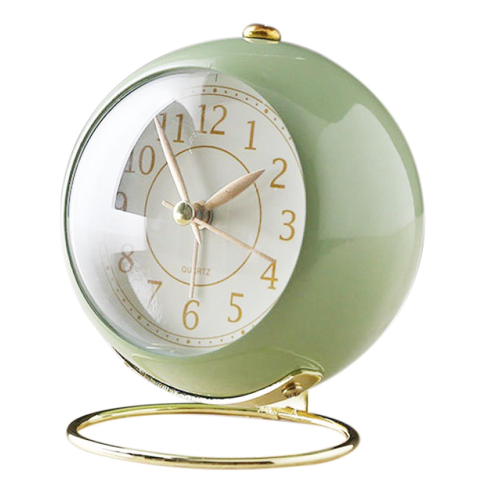 Despertador para dormitorio analógico retro con luz nocturna