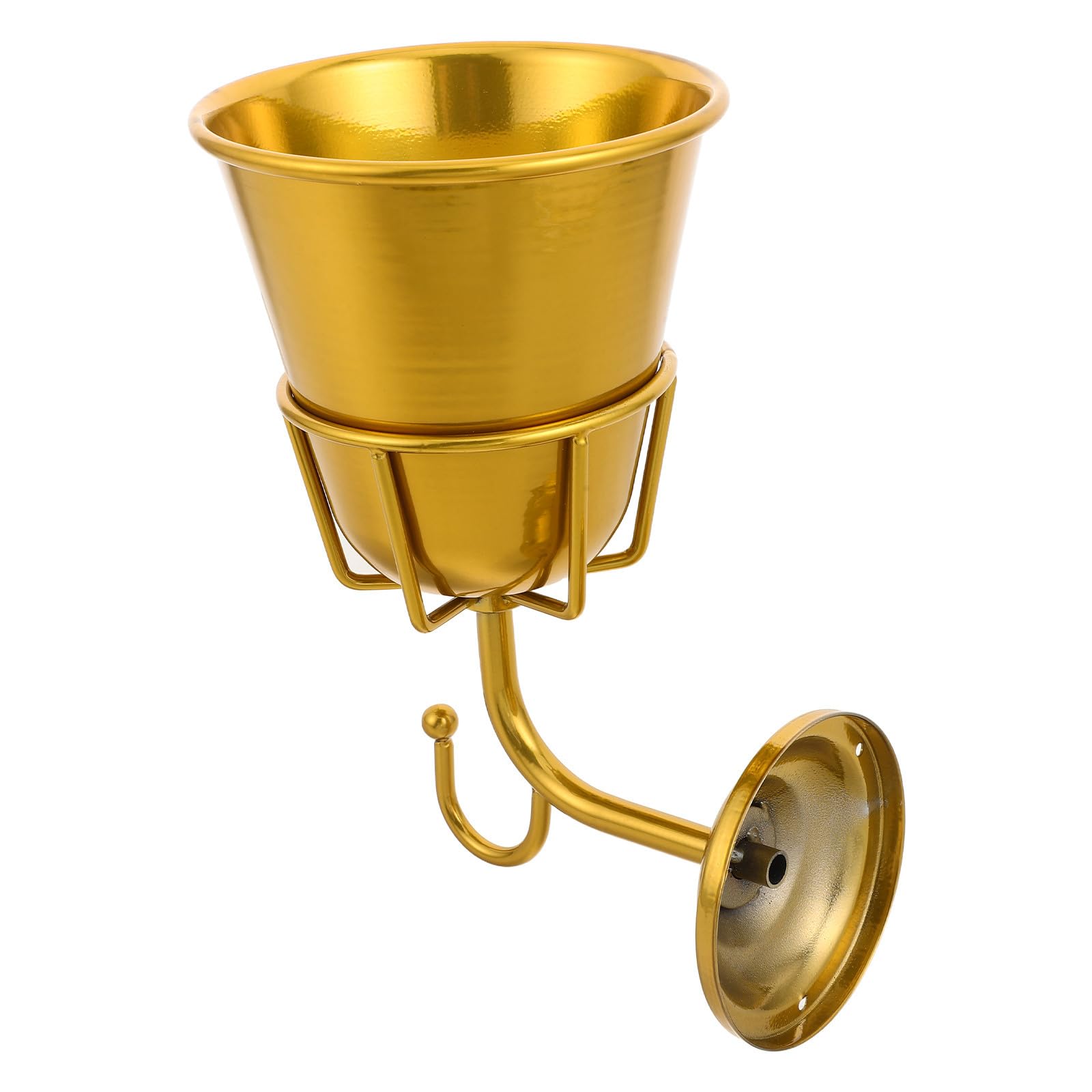 Veemoon Vaso da parete in metallo, applique dorata per decorazioni di