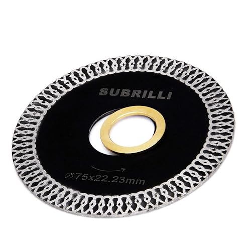 Miniatura 5 de Hoja de sierra de diamante de 3 pulgadas para corte de cerámica de mármol de granito de azulejos de porcelana (cenador 58)