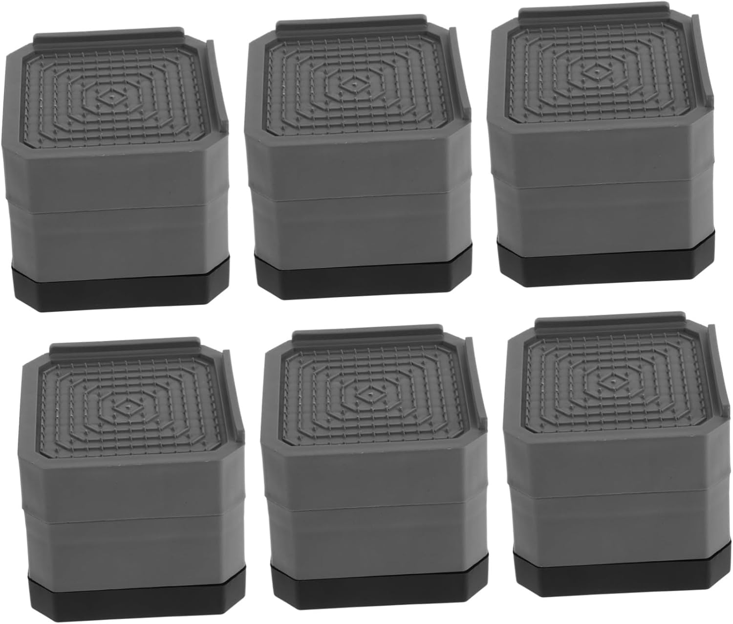 Generic Non Slip Furniture Legs Pads 6pcs Washing Machine Base Damper for Easy Maintenance