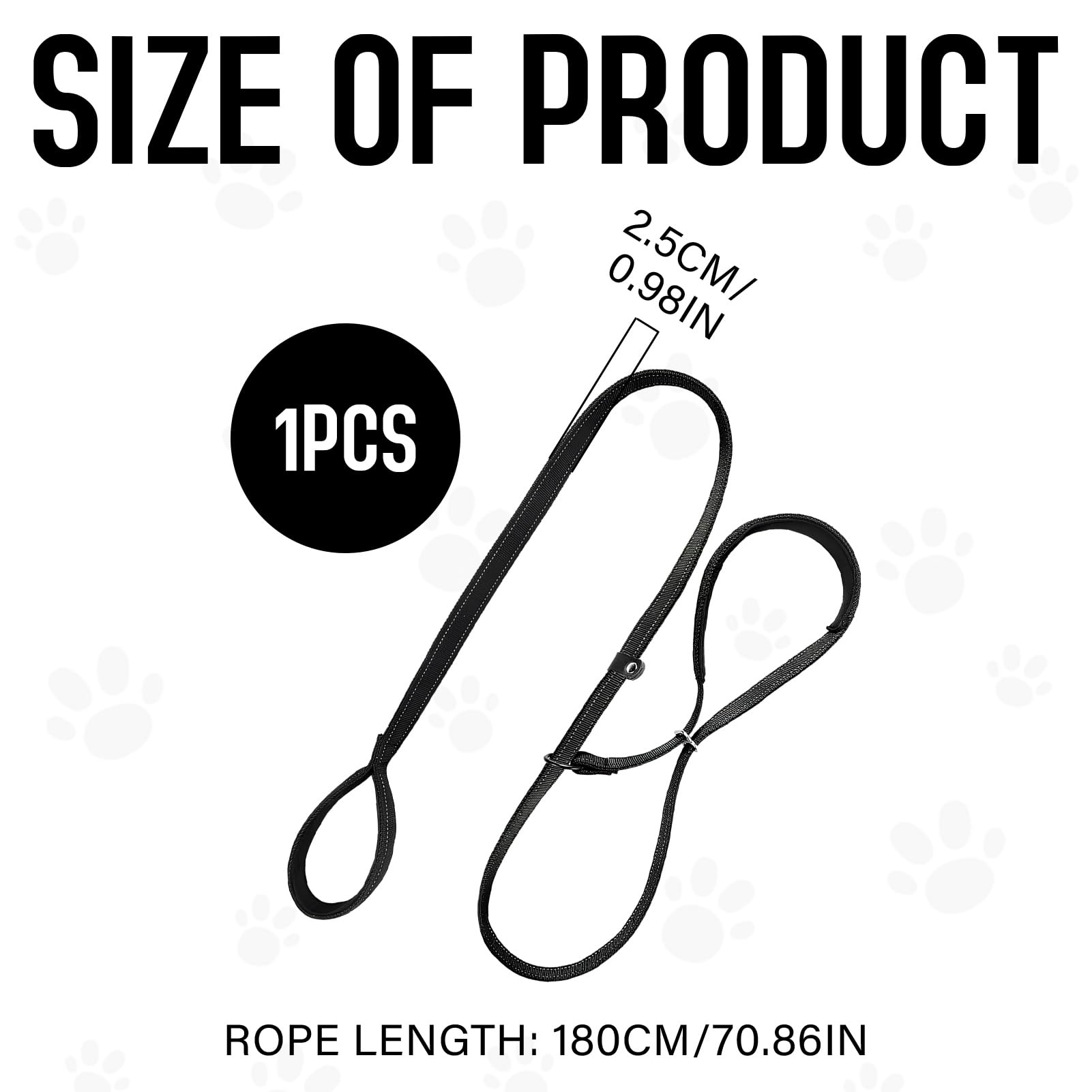 Guinzaglio Per Cani A Forma Di 8, 1 Guinzaglio Anti Trazione Con Manico Imbottito Ad Anello - Foto 12