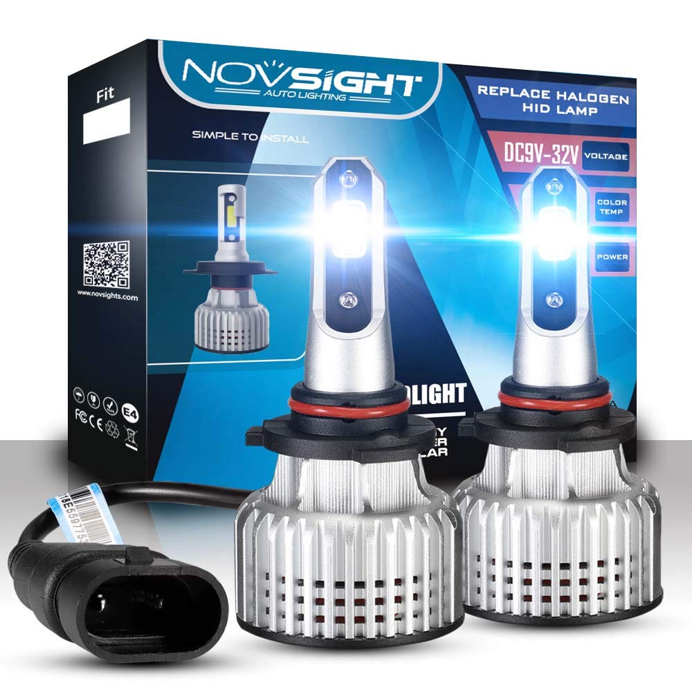 NOVSIGHT 9005/HB3 LED Headlight Kits (Pack of 2)- Bridgelux-COB