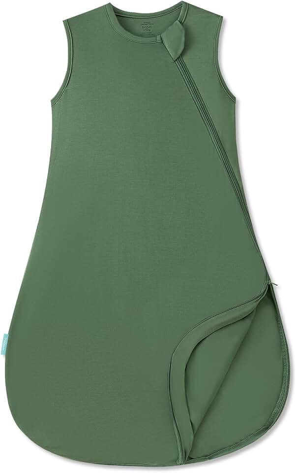 PurComfy Summer Sleep Sack, 0.5 TOG Bamboo Viscose Baby Wearable Blanket | Ideal For Sensitive Skin, 2-Way Zipper, Buttery Soft, Breathable, Lightweight, Baby Sleeping Bag, Neutral for Boy Girl