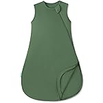 PurComfy Supersoft Sleep Sack 0.5 TOG, Premium Bamboo Viscose Baby Sleeping Bag, Lightweight Sleep Sacks 3-6 Months (Forest)