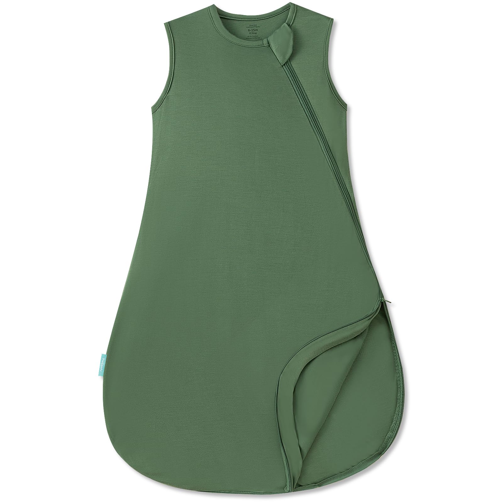 PurComfy Supersoft Sleep Sack 0.5 TOG, Premium Bamboo Viscose Sleeping Bag Thin Baby Wearable Blanket 2-Way Zipper Sleep Sack