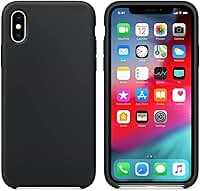 Capinha PRETA Compatível Com IPhone De TODAS AS LINHAS Escolha Seu modelo, Flexivel, Tecnologia anti impacto, Encaixe Preciso, Lavável, Aveludada com design PREMIUM (X-XS)