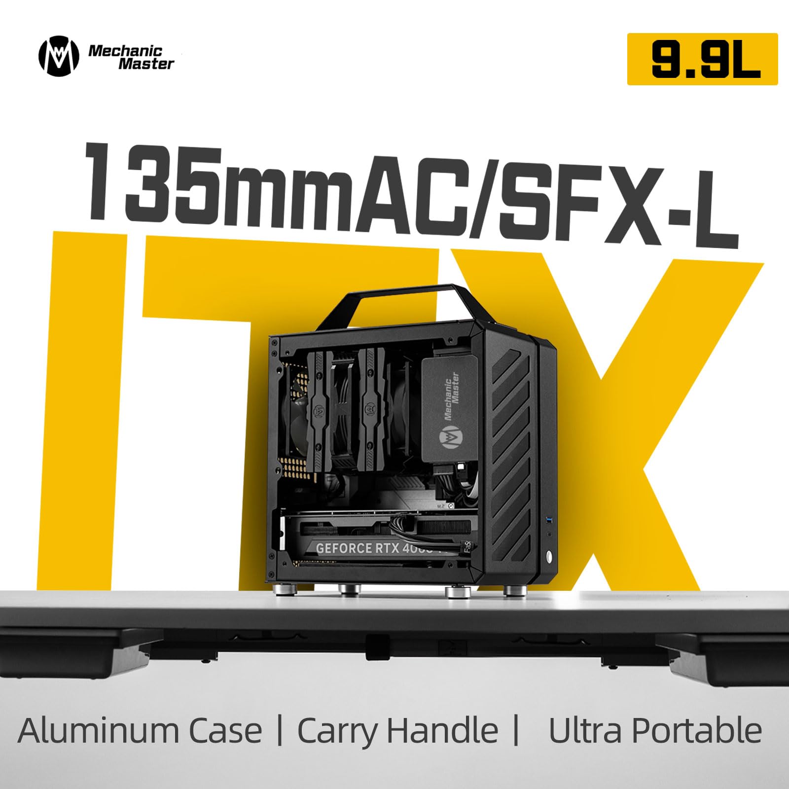 Amazon.com: Mechanic Master C24 Mini ITX PC Case with Handle