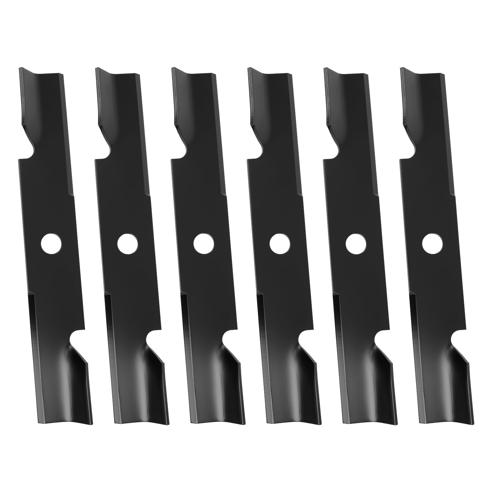 103-6401 - Cuchilla de cortacésped de alta elevación, 103-6401-S compatible con Ex Mark Lazer Z Vantage Turf Tracer S X Z Series 48 pulgadas, reemplaza 103-6381 103-6381-S, paquete de 6