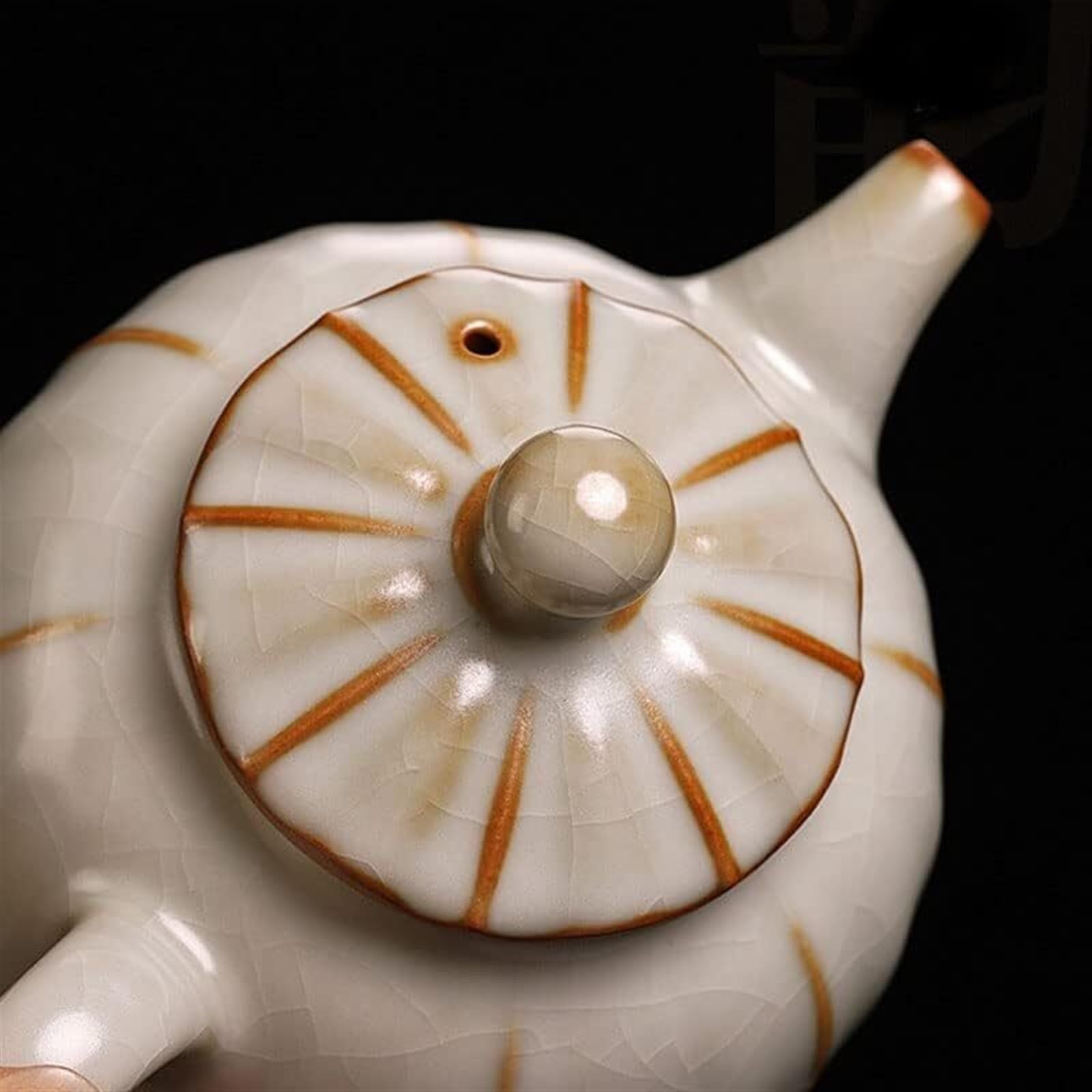 MRKU Collection de Services à thé Traditionnels Chinois Faits à la Main, fabriqués au Four RU