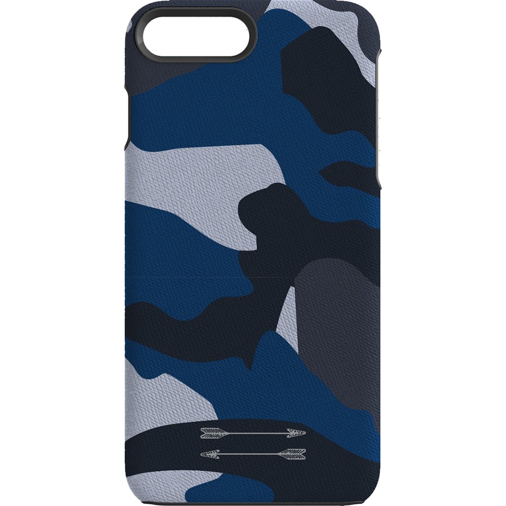 Uri Minkoff Saffiano Leather Wrap Case for iPhone 7 Plus - Blue Camo - UMIPH-004-BLUC