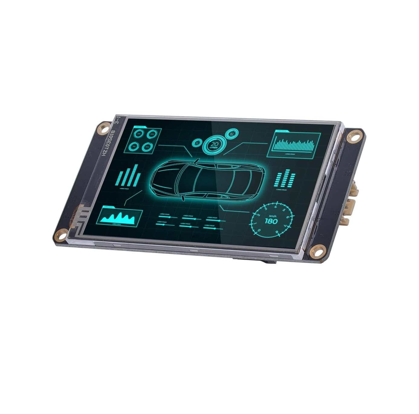 Digitalkey NX4024K032 Display Nextion LCD IoT da 3,2 Pollici, Risoluzione 400x240, MCU 48MHz, 16MB Flash, Kit con Display HMI, Cavo XH2.54 4P, Scheda Test Alimentazione per Dispositivi Smart