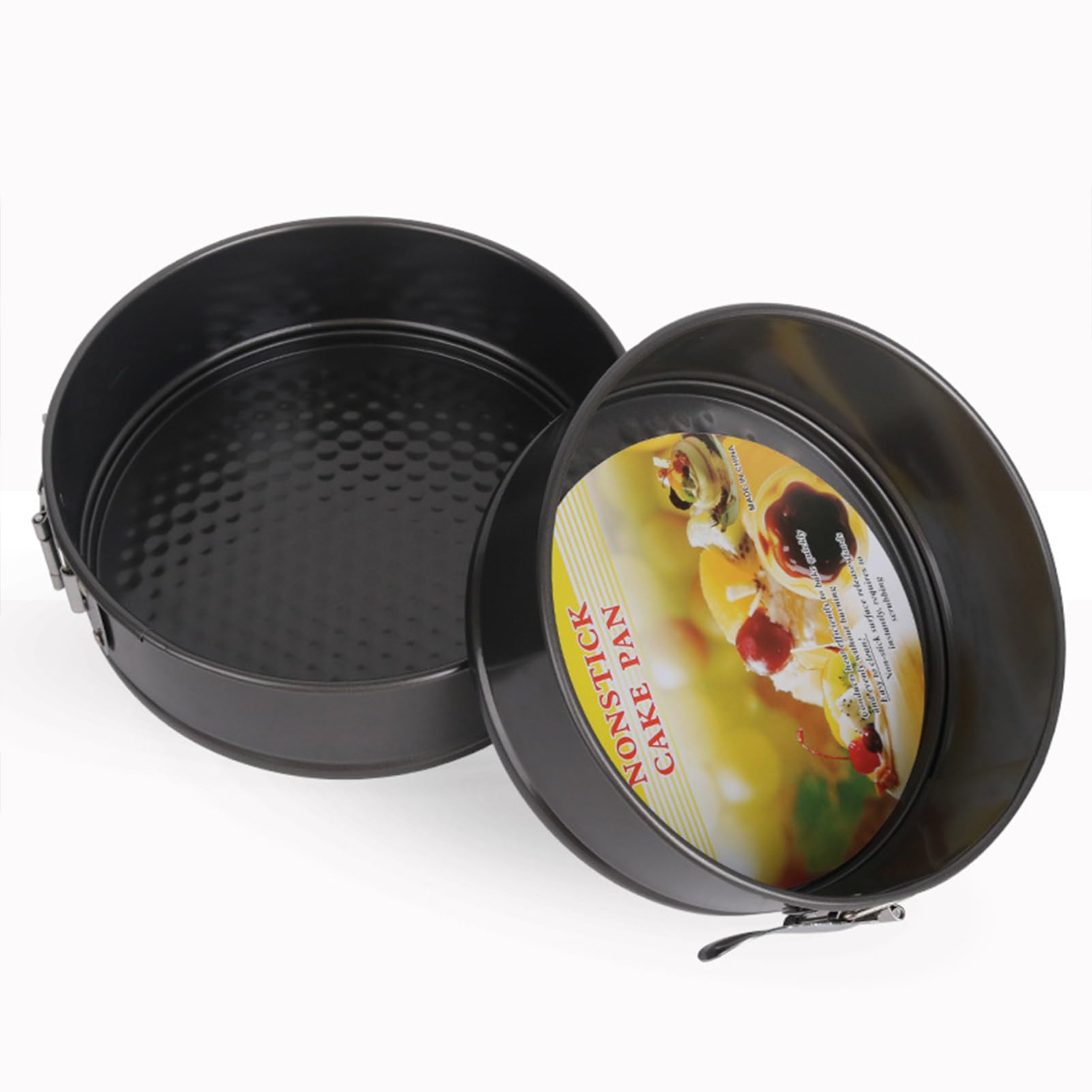 Juego de moldes para tartas, moldes para tartas pequeños, redondos, con base extraíble, molde redondo para tartas, juego de moldes para hornear, juego de moldes para pasteles, tartas (5