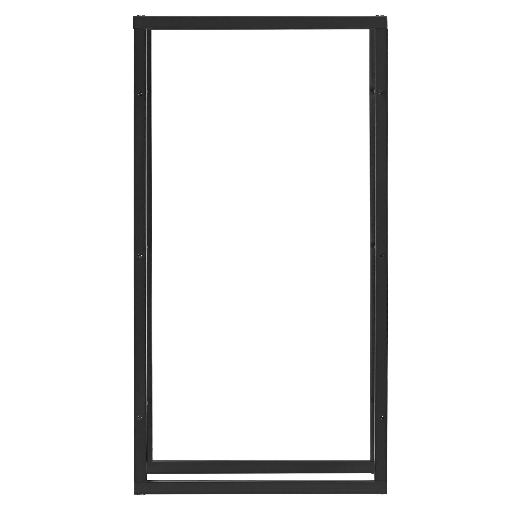 [en.casa] Soporte para Leña Organizador Leñero para Fogata Chimenea Estantería para Madera Interior/Exterior Acero - 80 x 25 x 150 cm - Negro