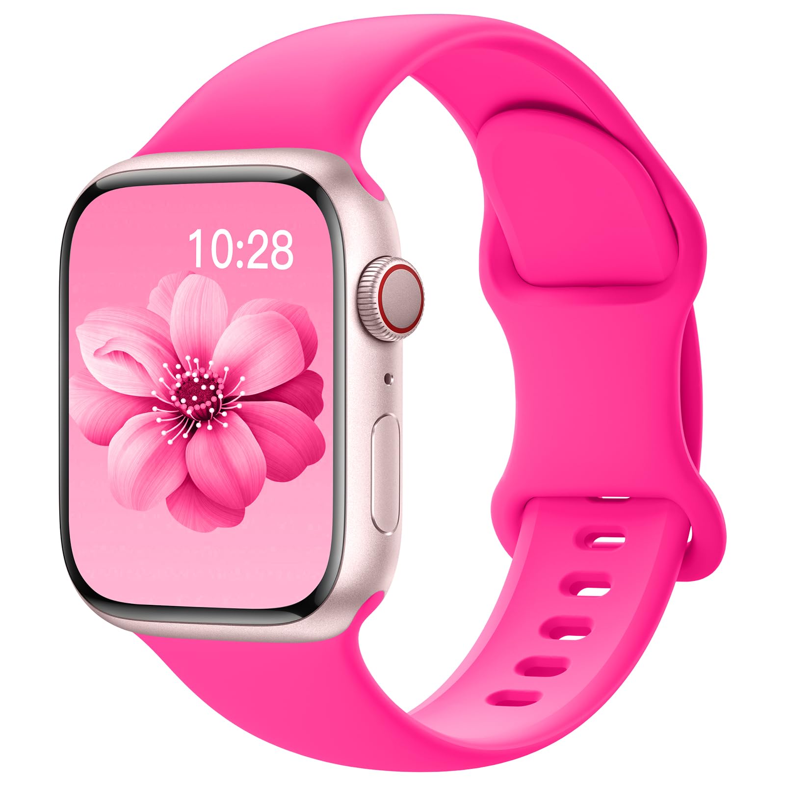Yoohoo Kompatibel mit Apple Watch Armband 41mm 40mm 42mm 46mm 45mm 44mm 38mm 49mm,Silikon Sport Ersatz Armbänder Kompatibel mit iWatch 11 10 9 8 7 6 5 4 3 2 1 Ultra SE 1/2/3 Herren Damen
