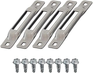 Snaplocs Stainless 4 Pack With Self-Drilling Screws E-Track Single Strap Anchors SLSS4FS
