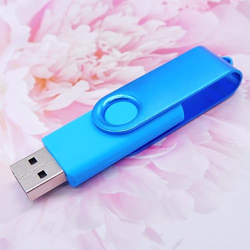 Miniatura 6 de Unidades flash USB de 1 GB Memory Sticks Pulgar Drive Pen Jumpdrive U Disk con adaptador tipo COTG para alumnos y estudiantes (azul)