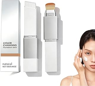 Base de maquillaje que cambia de color, barra...