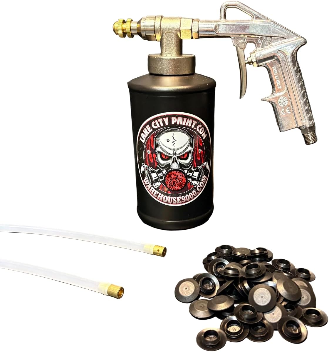 Pro Undercoating Spray Gun - 2 Wand Kit (1 B Quart Bottle)