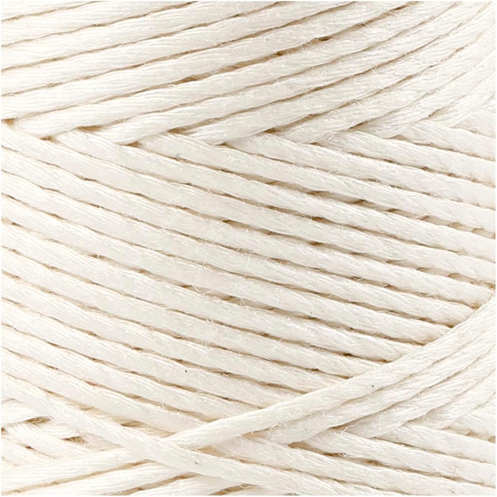 Creative 503481 Bamboo Cord, White, 65 m Length, 1 mm Thickness