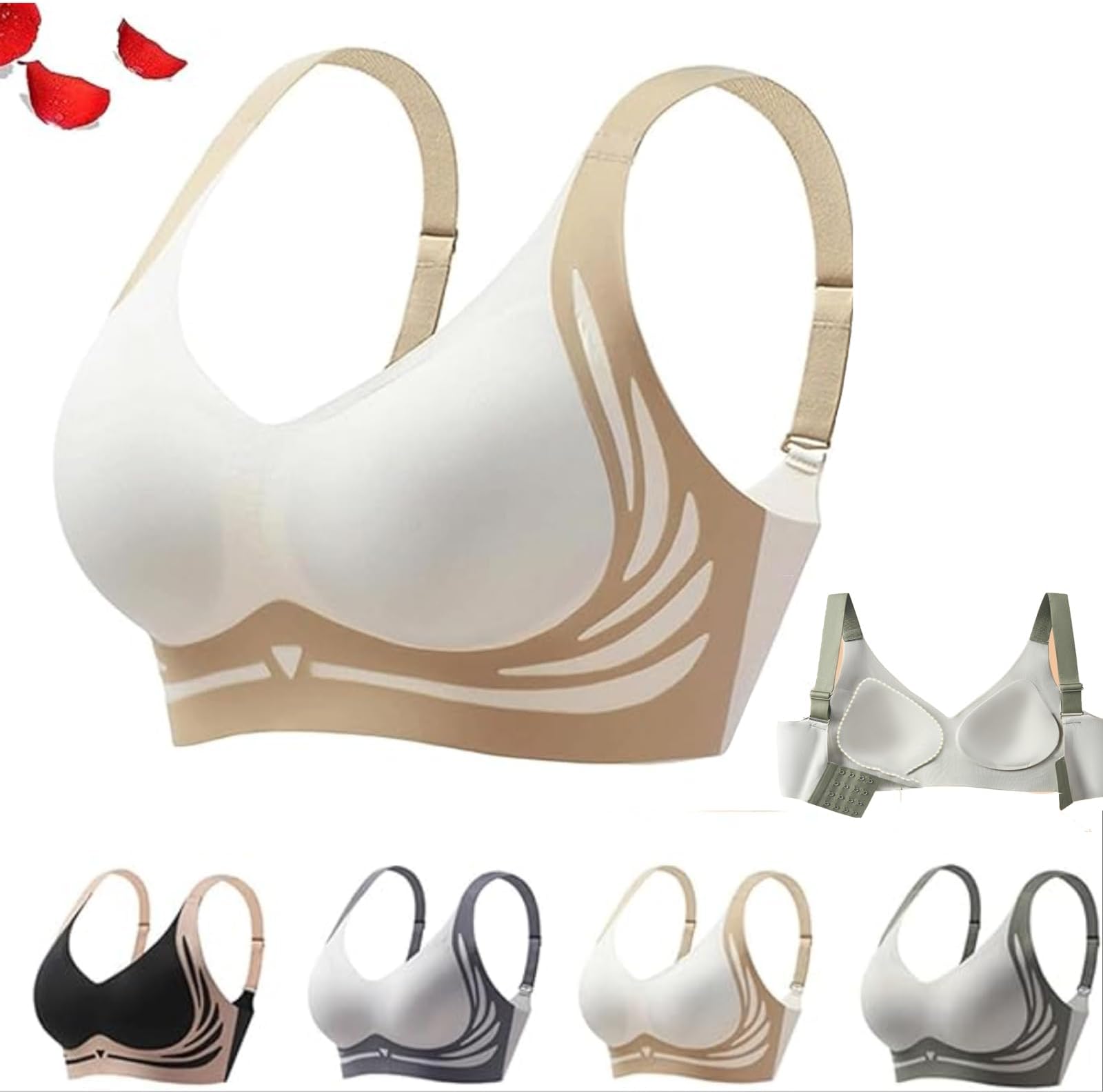 Ultimate Lift Bras Lushfitting Powerful Push-Up Seamless Bra No Wire Push Up Bras for Women