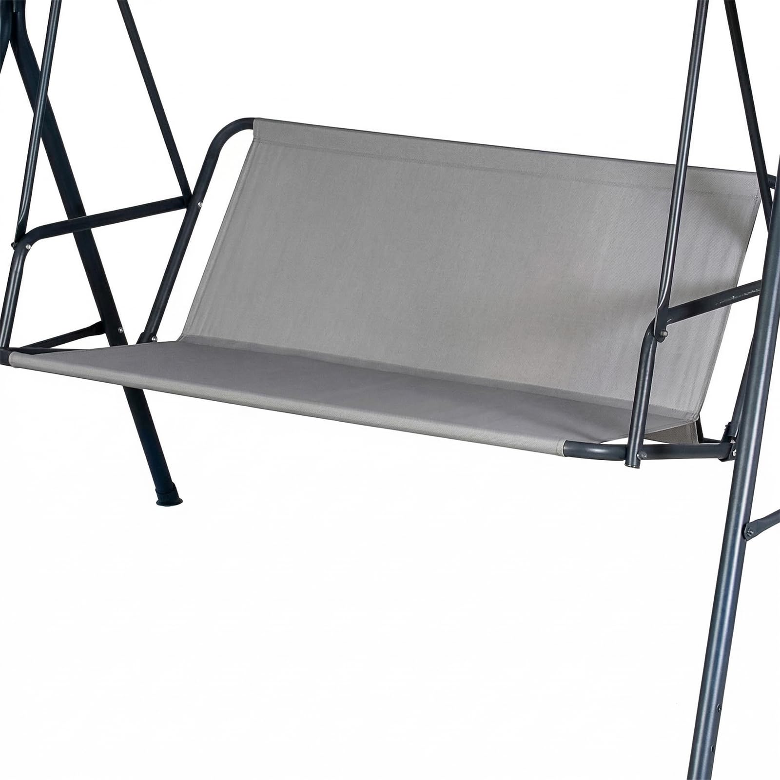 Ersatzbezug für 2/3-Sitzer Hollywoodschaukel, Sitzbezug für Gartenbank aus 600D Oxford Gewebe, Wasserdicht und UV-beständig, Sitzfläche für Gartenschaukel,Grau,160x58x58cm