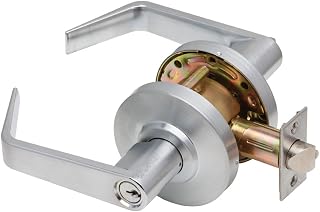 C2000-ENTR-R-626-KDC Grade2 Entry/Office Cylindrical Lock with Regular Trim, Satin Chrome, 2 3/4" Backset