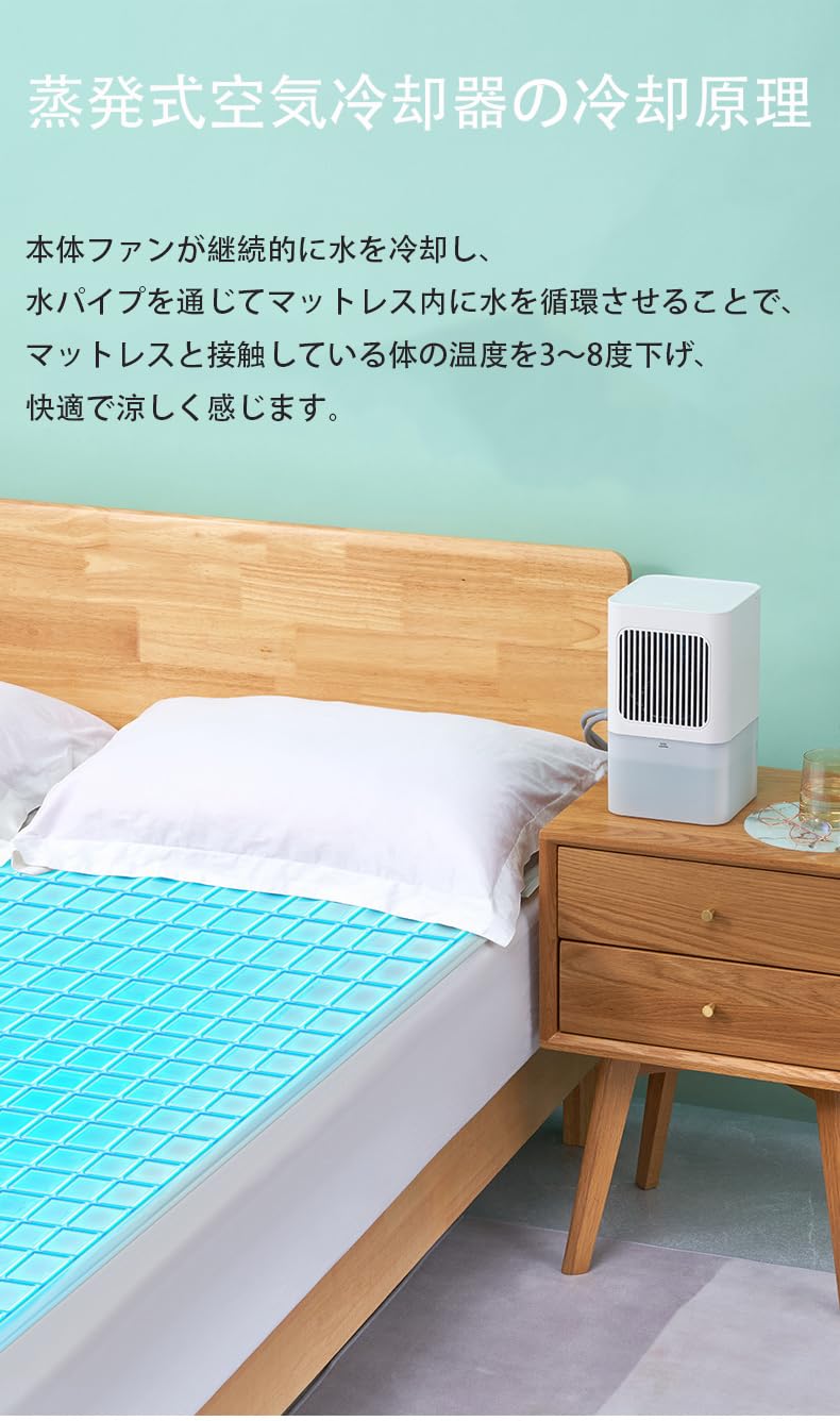 ウォータークーリングマットレスパッド　sl1408 Amazon.co.jp: 【2026革新的な冷却技術】当社の水冷マットレスは、エア