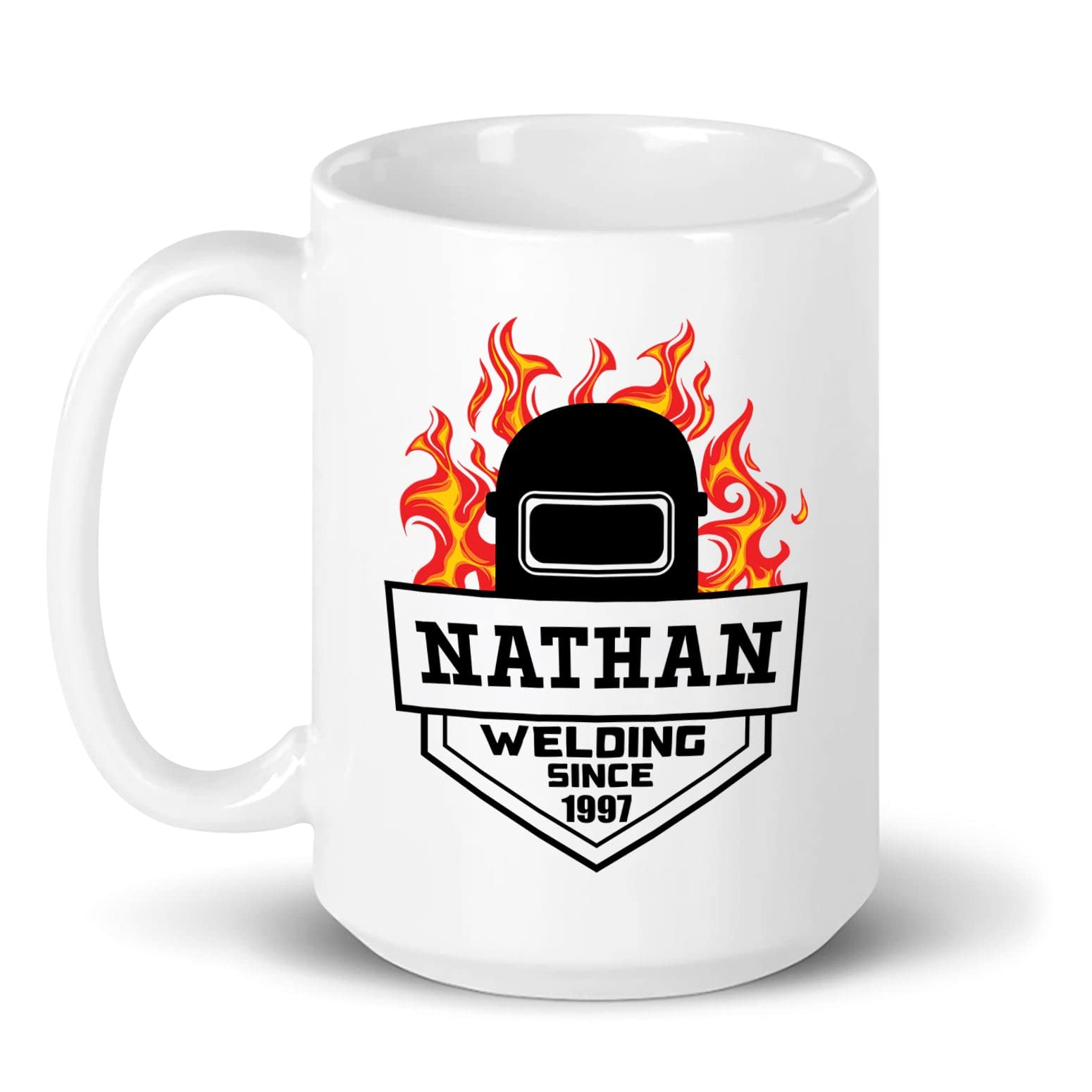 Customized Welding Mug, Personalized Welding Coffee Cup, Welding Mug Gift, Unique Welder Mug Gift For Men/Welders, Welding Birthday Gifts, Welding Ceramic Mug, Welder White Mugs 11oz 15oz
