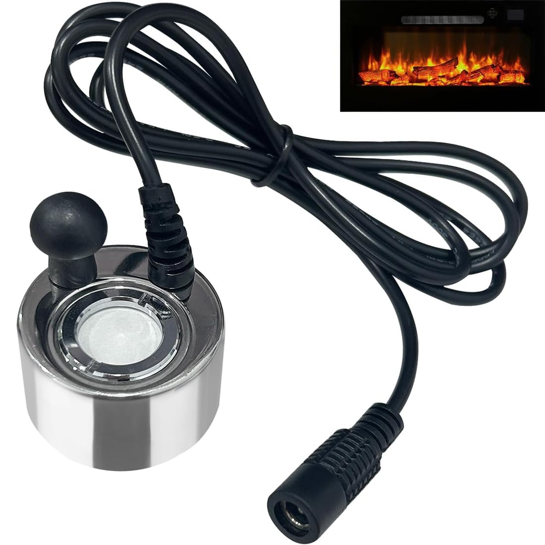 Fitspi Silver Transducer Replacement For Dimplex Opti-Myst Electric Fire Wall Heater Spares