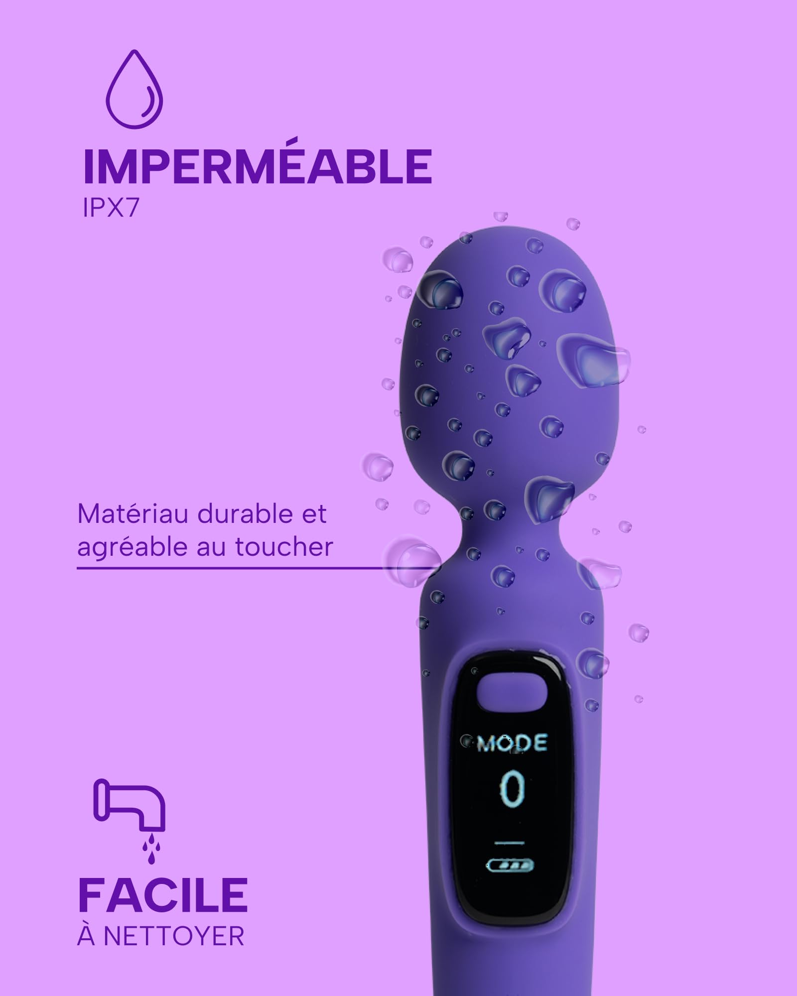 MySecretCase Vibratoreper Donna 20cm 10 Modalità di Vibrazioni Stimolatore per Clitoride Magic Wand Sexytoysys Coppia Masturbatore per Donna Vibratore Clitoride