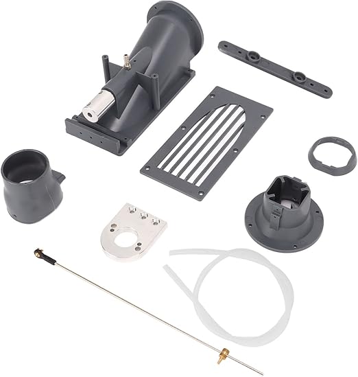 VGEBY 40MM RC Boat Jet Pusher, Oversized Caliber Pump Jet Remote Control Water Pusher Boat Thruster Plastic Jet Pusher Propellers Power Plant & Driveline Systems (Gray)