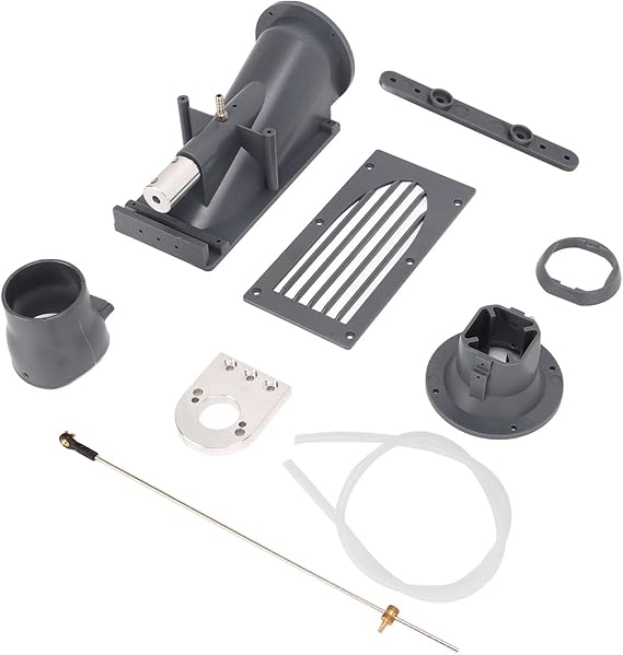 VGEBY 40MM RC Boat Jet Pusher, Oversized Caliber Pump Jet Remote Control Water Pusher Boat Thruster Plastic Jet Pusher Propellers Power Plant & Driveline Systems (Gray)