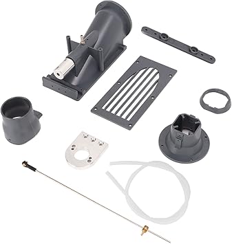 VGEBY 40MM RC Boat Jet Pusher, Oversized Caliber Pump Jet Remote Control Water Pusher Boat Thruster Plastic Jet Pusher Propellers Power Plant & Driveline Systems (Gray)