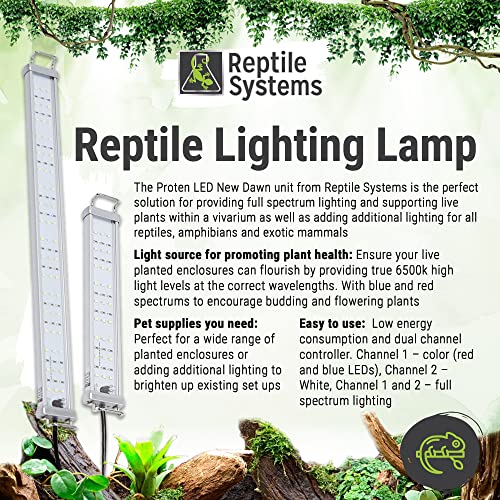 Reptile Systems 119003 Proten New Dawn Led Lamp: 6500K, 7Watt, 10-18 Inches. Full Spectrum Led Luminaire Lighting thumb #1