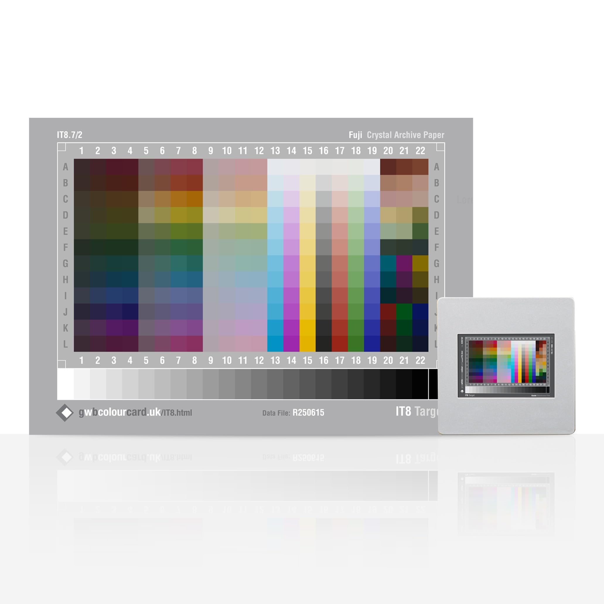 IT8 Cible d'étalonnage des couleurs – Réfléchissante et transmissive | Tableau de profilage du scanner pour VueScan, SilverFast, i1Profiler | Fuji & K¯dak Film (IT8 Bundle)