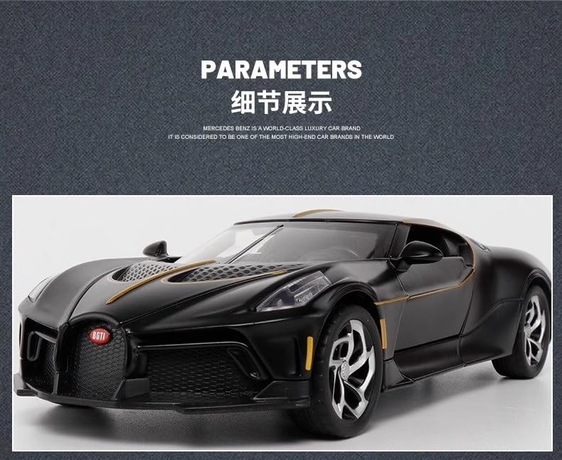 Amazon.co.jp: ブガッティ ブラックナイト 1-24 合金車モデル