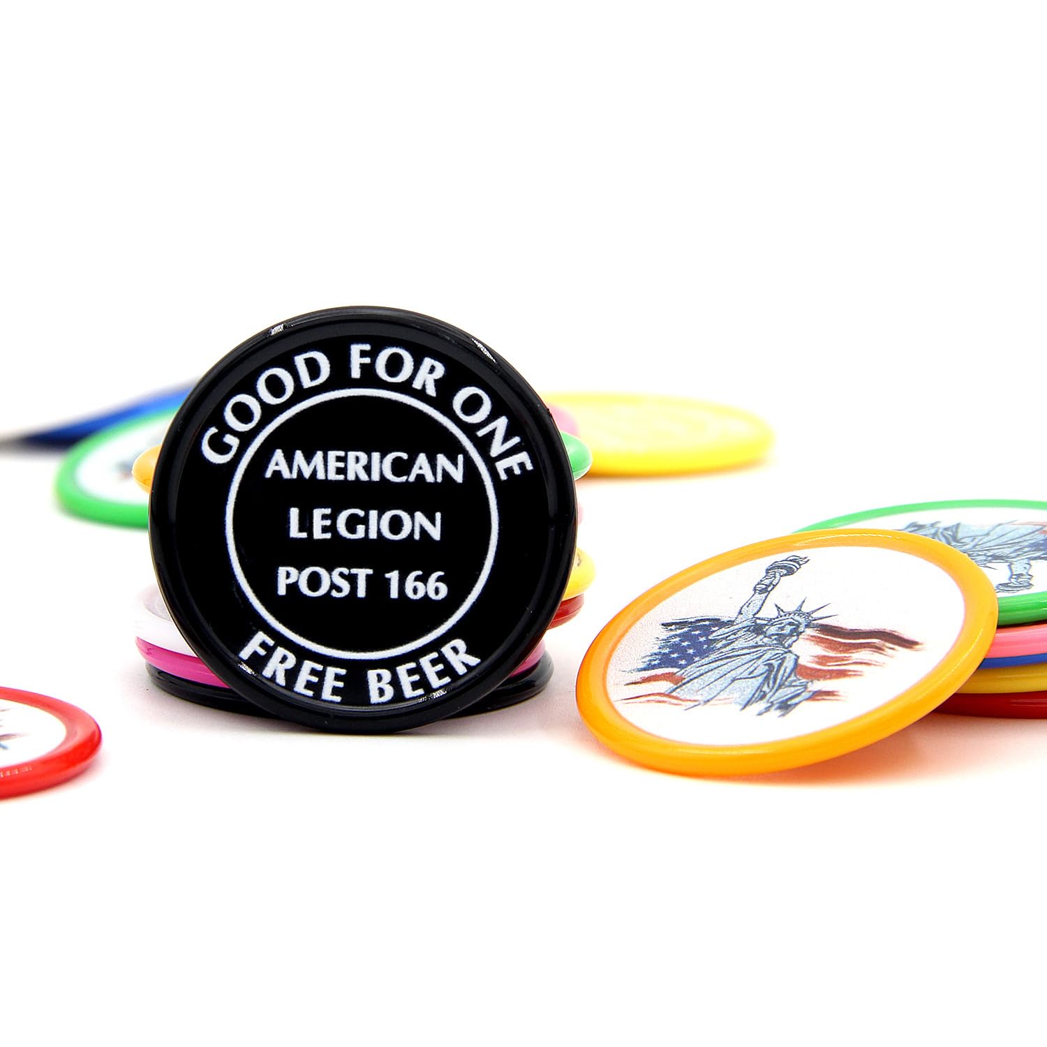 200 fiches da poker in plastica personalizzate, stampa a colori il tuo logo e testo sul chip, buone per gettoni per bevande, gioco di carte da poker (nero)