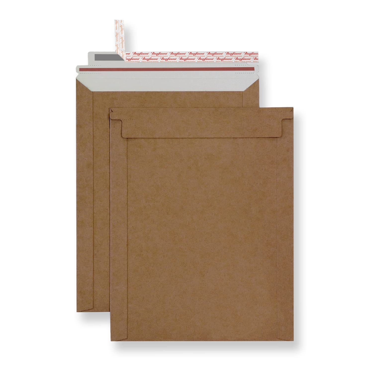 Rigid Mailers 30 Pack 7.5 x 9.5 inches Brown Self Seal Stay Flat Bulk Cardboard Kraft No Bend Mailers Peel and Seal for Document Photos Pictures Papers Files CD