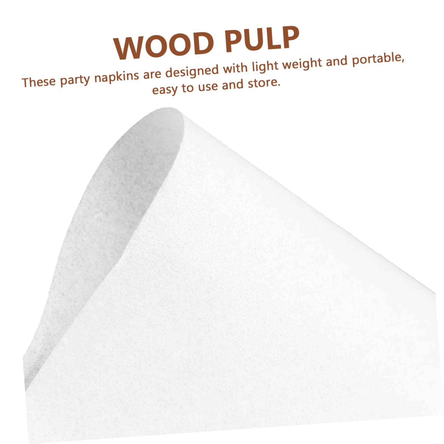 Beavorty 100 Servilletas Desechables de Pulp de Madera, Ligeras y Fáciles de Romper para Bodas y Fiestas de Verano