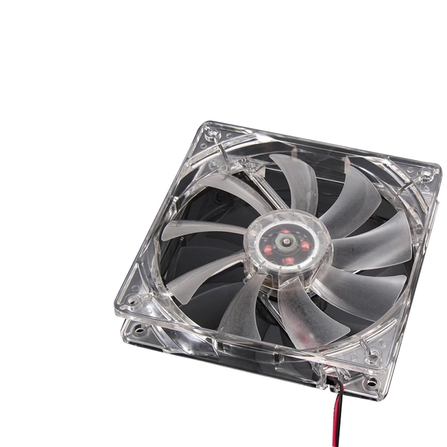 120mm/120x120x25mm Cooler Computer PC CPU Silent Cooling Case Fan Red Quad 4-LED Light Silent Cooling Case Fans